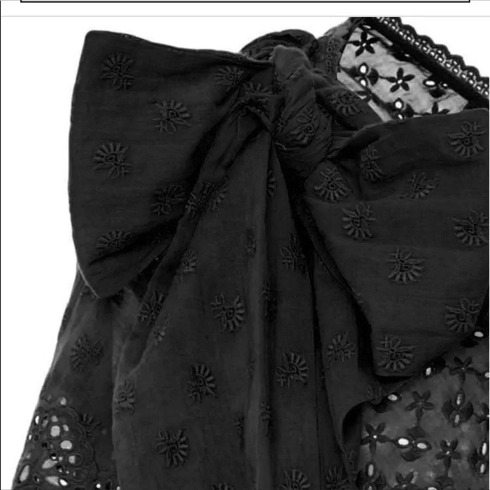 Ulla Johnson Gwyneth One Shoulder Eyelet Dress S/4 - Picture 5 of 6